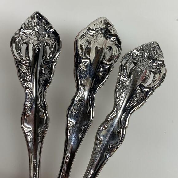 Sold! $24 6 Heirloom Oneida Michelangelo 18/10 Stainless Steel Spoons Teaspoon - Picture 7 of 7